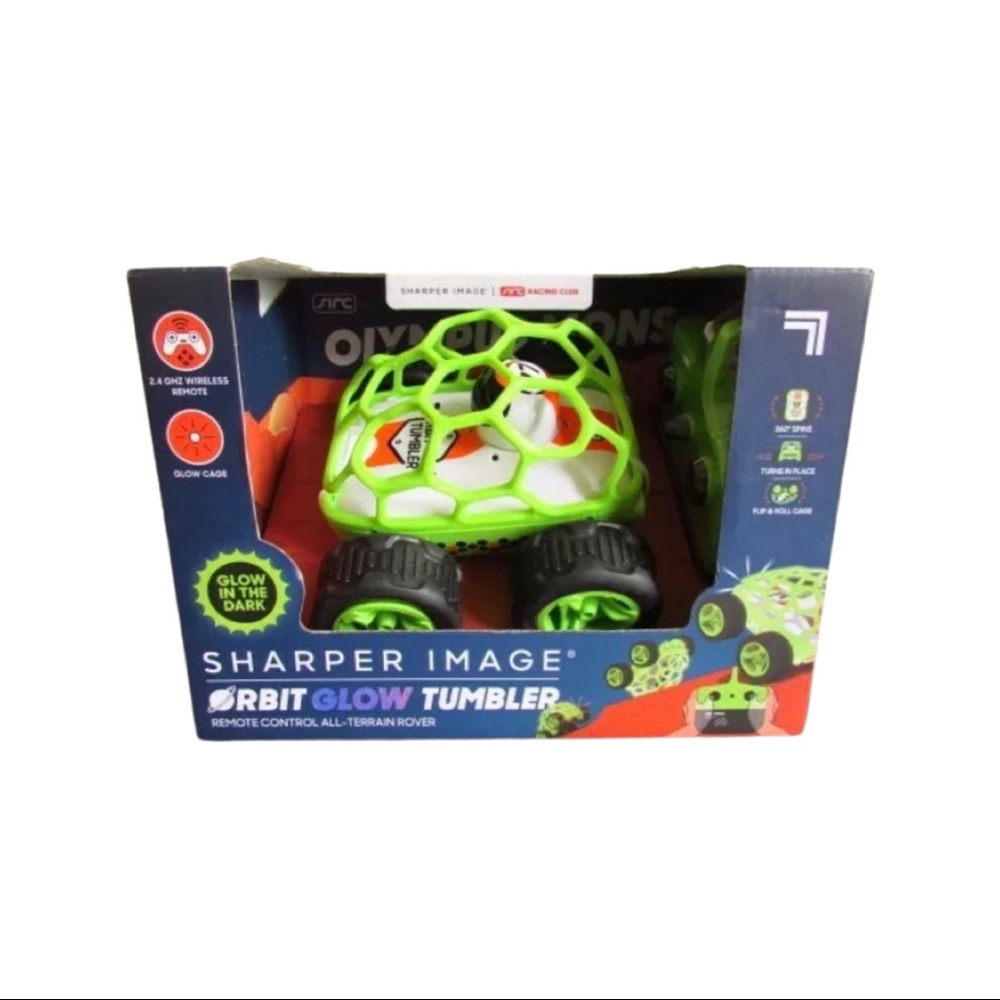 Sharper Image Orbit Glow Tumbler Remote Control All-Terrain Rover